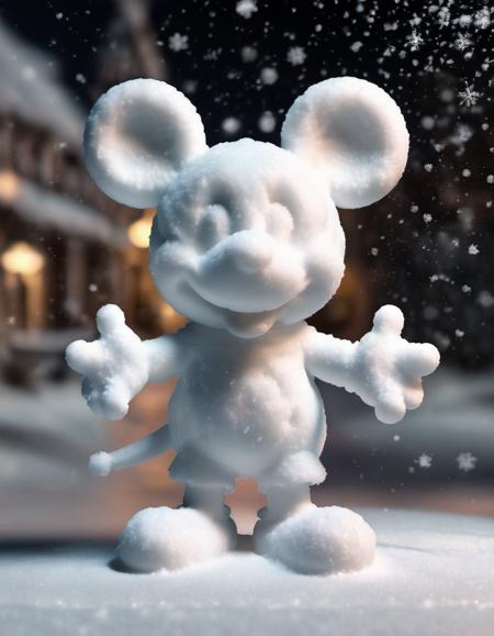 00069-_lora_Aether_Snow_v1_SDXL_LoRA_1.0_ full-body photo of mickey mouse made of snow, cinematic nightly.png